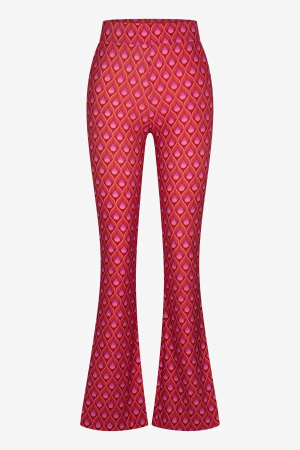 Flared Pants Onion Red